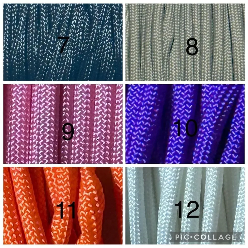 Handmade Set of 2 Paracord Space Saber Keychains Blue Orange NWOT